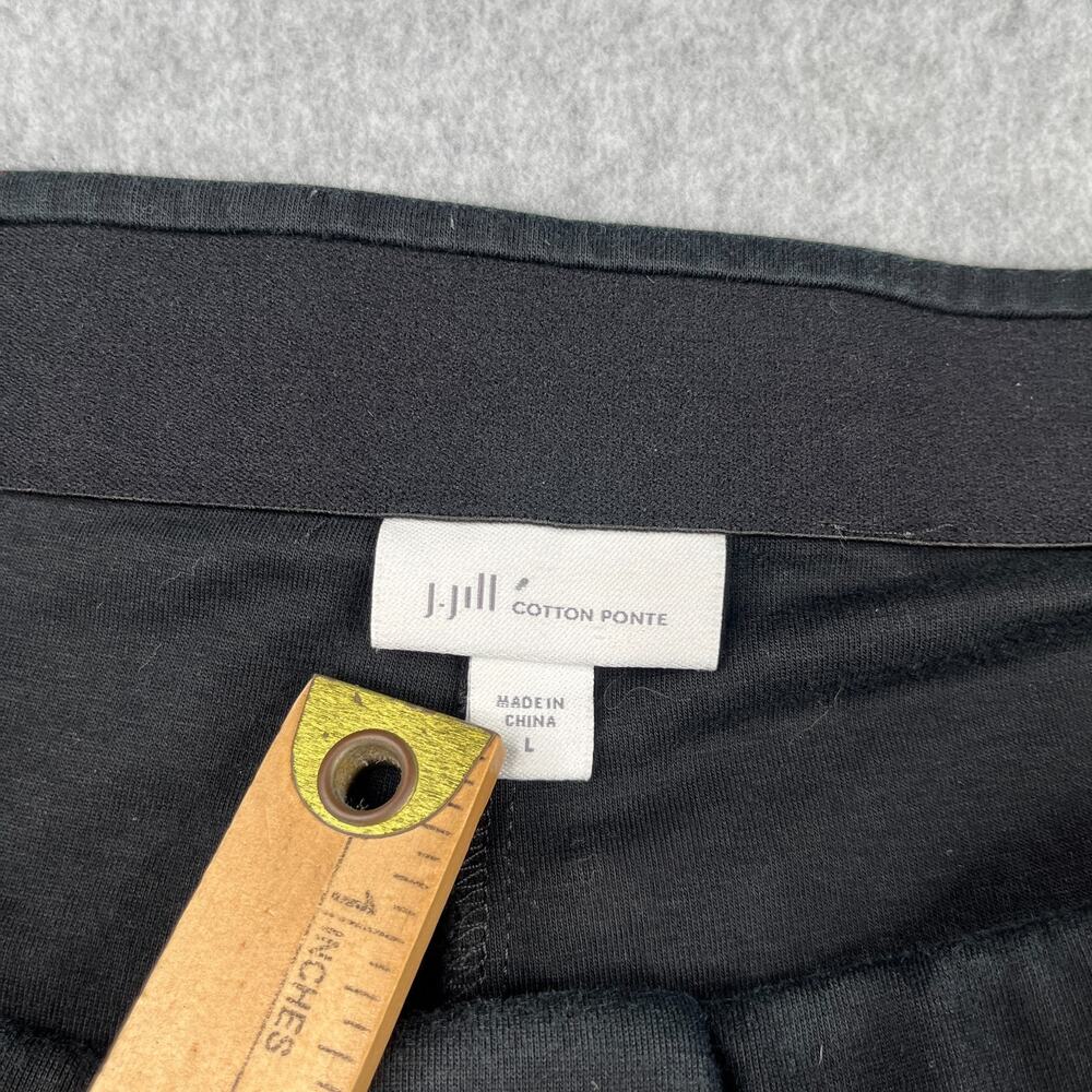 J Jill Cotton Ponte Pants Elastic Casual Classic Womens Large Stretch - Picture 7 of 10